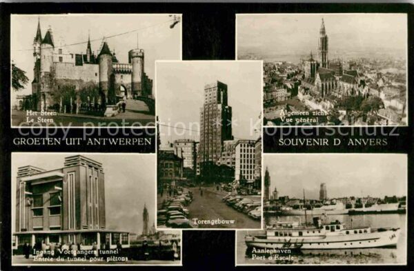 Antwerpen Anvers Gesamtansicht Burg Hochhaus