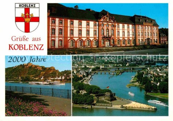 Koblenz Rhein Dikasterialgebäude Deutsches Eck Festun