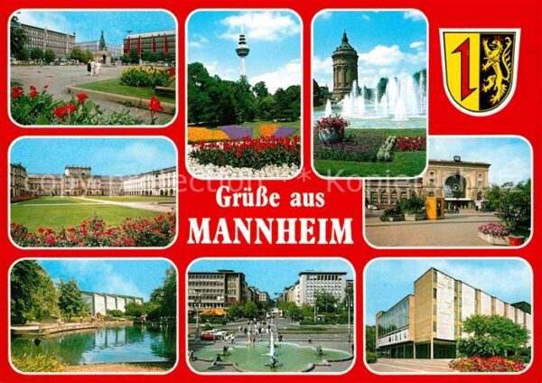 Mannheim Wasserturm Fernsehturm Stadtpark Schlos