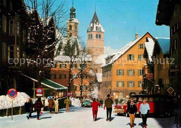 Kitzbuehel Tirol Teilansicht mit Kirche