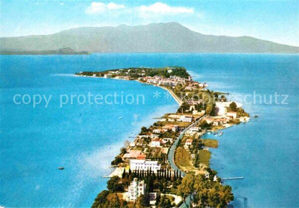 Sirmione Lago di Garda Fliegeraufnahme