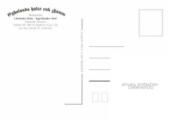 Karlsbad Eger Restaurant Egerländer Hof – Bild 2