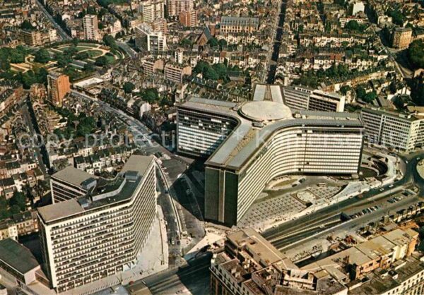 Bruessel Bruxelles Fliegeraufnahme Gebäude der Europäische