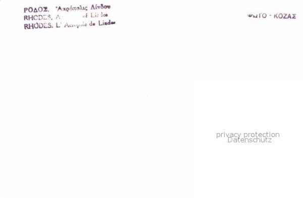 Rhodos Rhodes Aegaeis L'Acropole de Lindow – Bild 2