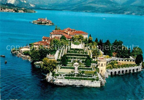 Isola Bella Lago Maggiore Fliegeraufnahme