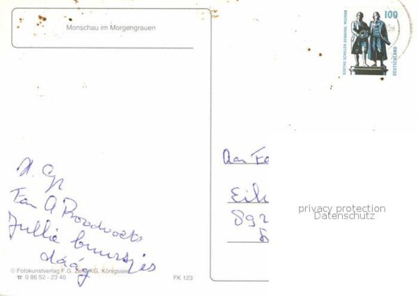 Monschau Teilansicht im Morgengrauen – Bild 2