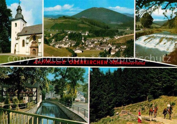 Oberkirchen Sauerland Kirche Wehr Reiter Teilansicht