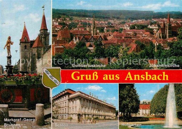 Ansbach Mittelfranken Gumbertuskirche Johanniskirche Markgraf