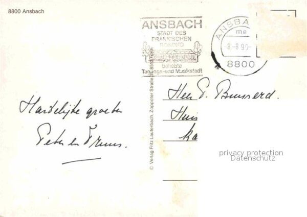 Ansbach Mittelfranken Gumbertuskirche Johanniskirche Markgraf – Bild 2