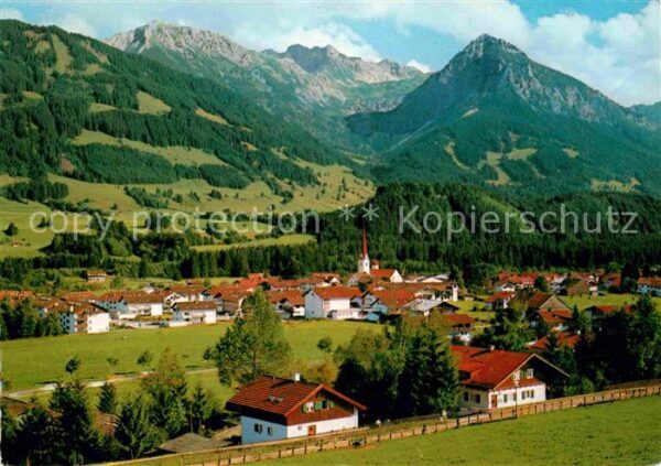 Fischen Allgaeu Panorama Entschenkopf Nebelhorn Rubihor