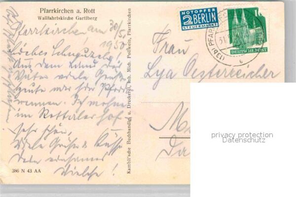 Pfarrkirchen Niederbayern Wallfahrtskirche Gartlberg – Bild 2