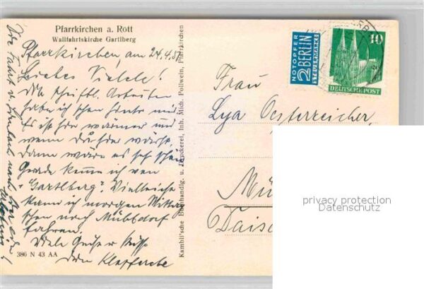Pfarrkirchen Niederbayern Wallfahrtskirche Gartlberg – Bild 2