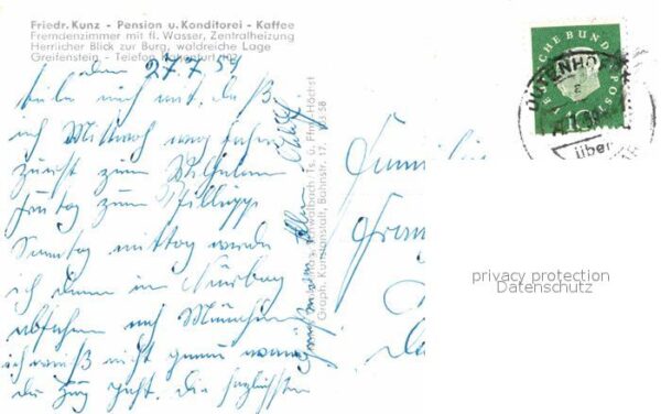 Greifenstein Hessen Pension Konditorei Kunz – Bild 2