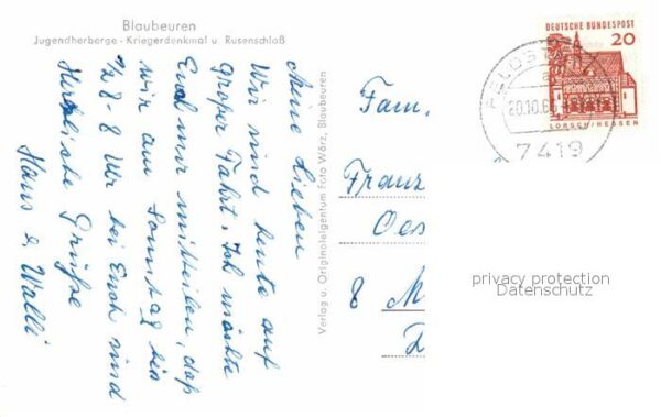 Blaubeuren Jugendherberge Kriegerdenkmal Rosenschl – Bild 2