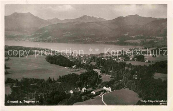 Gmund Tegernsee Flugaufnahme