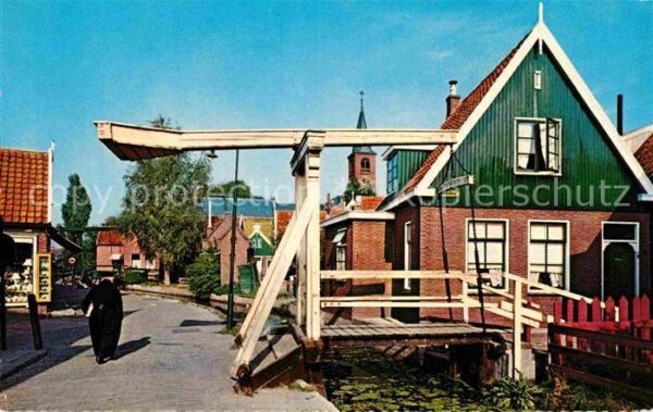 Volendam Brücke Ortsansicht