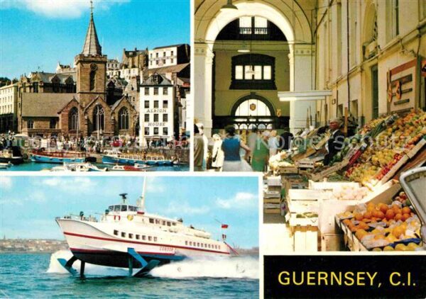 Guernsey Channel Islands Sankt Peter Kirche Obstmarkt Condor Hyd