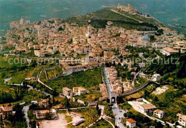 Assisi Umbria Panorama Flugbild