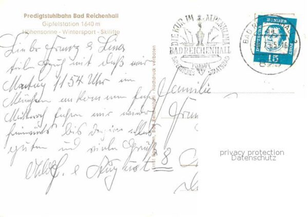 Bad Reichenhall Predigtstuhlbahn Gipfelstation Höhenson – Bild 2