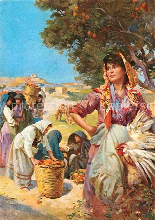 Malta Orangenernte Folklore