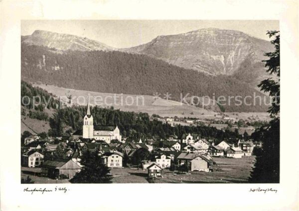 Oberstaufen Kirche Panorama