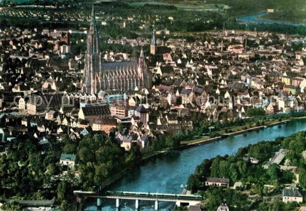 Ulm Donau Luftaufnahme Münster