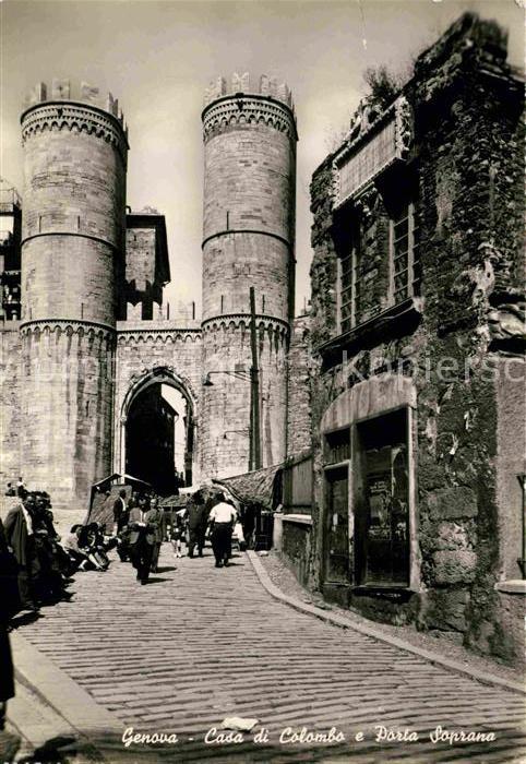 Genova Genua Liguria Casa di Colombo Porta Soprano
