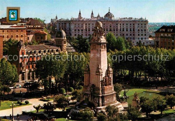 Madrid Spain Plaza Espana Palacio Real