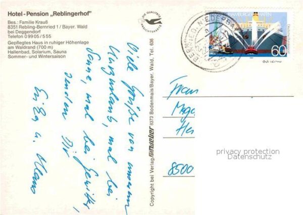 Bernried Niederbayern Hotel Pension Reblingerhof – Bild 2