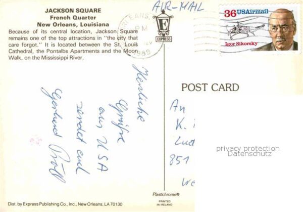New Orleans Louisiana Jackson Square Kutsche – Bild 2