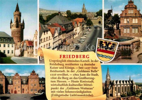 Friedberg Hessen Stadttor Kirche Brunnen Hauptstraße