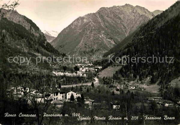 Ronco Canavese Panorama Stondo Monte Rossin Frazione B
