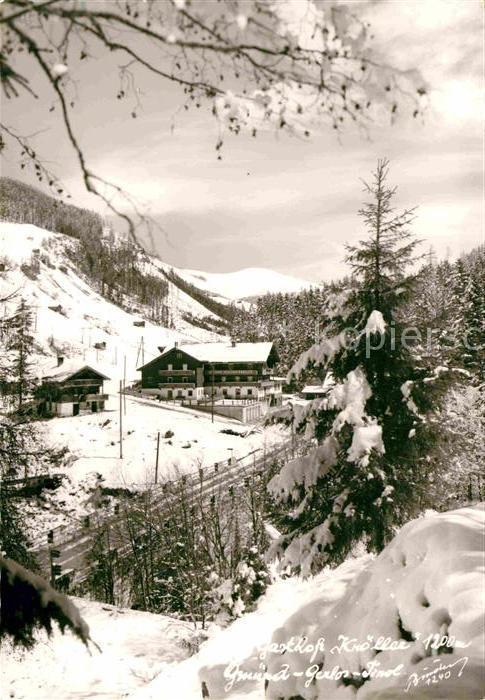Gmuend Gerlos Gasthof Knöller Winter