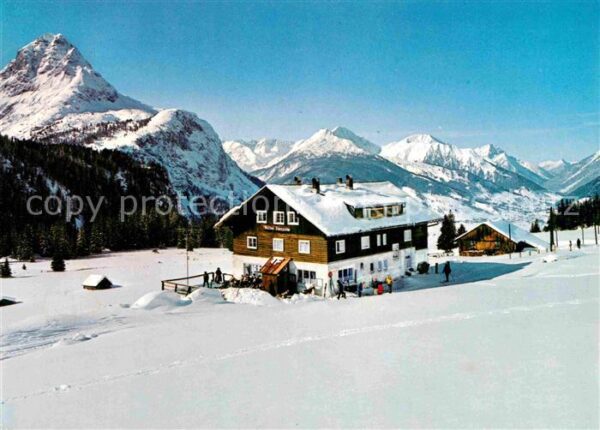 Ehrwald Tirol Gasthof Alpenglühn Ehrwalder Alm Winter