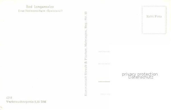 Bad Langensalza Ernst Thälmann Heim Speisesaal – Bild 2