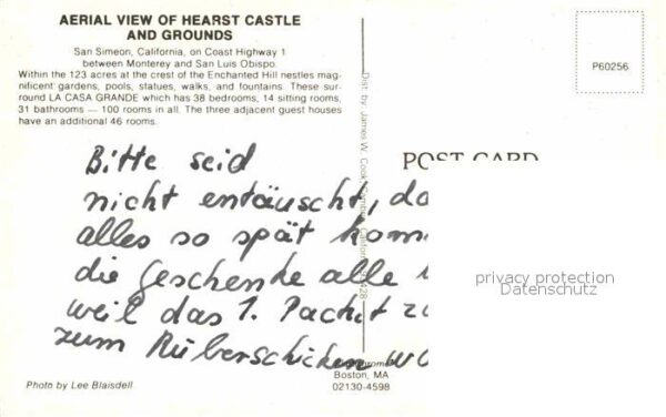 San Simeon Fliegeraufnahme Hearst Castle and Groun – Bild 2