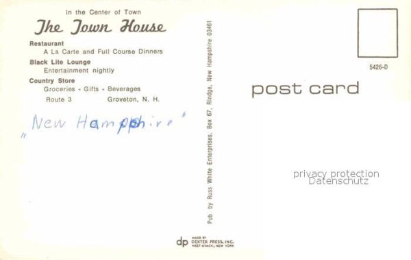 Groveton New Hampshire Town House Restaurant Lounge Country-St – Bild 2