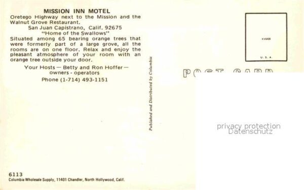 San Juan Capistrano Mission Inn Motel – Bild 2