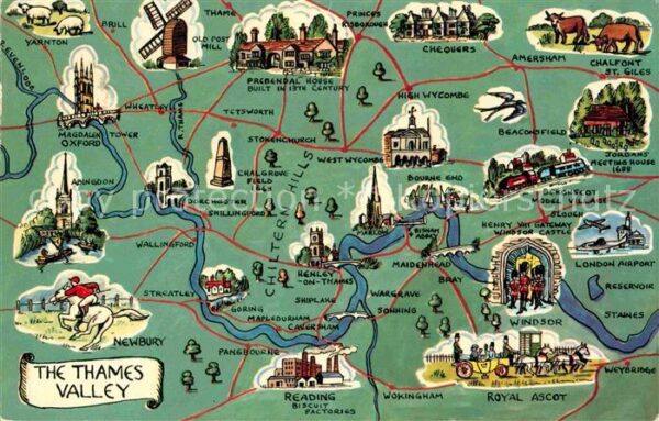 Sunbury The Thames Valley Lageplan