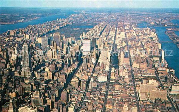 New York City Fliegeraufnahme Manhattan