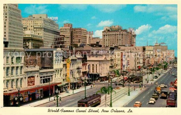 New Orleans Louisiana Canal Street Strassenbahn