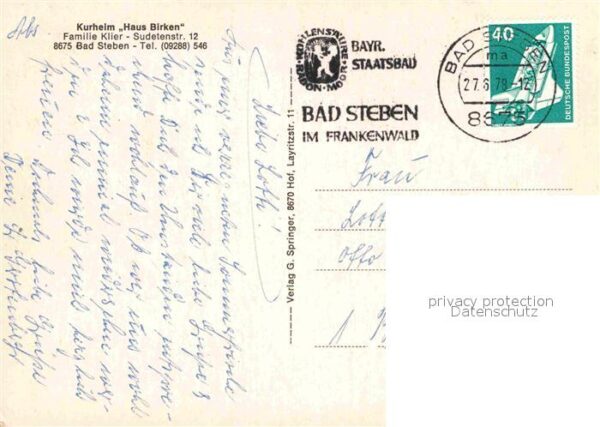 Bad Steben Kurheim Haus Birken – Bild 2
