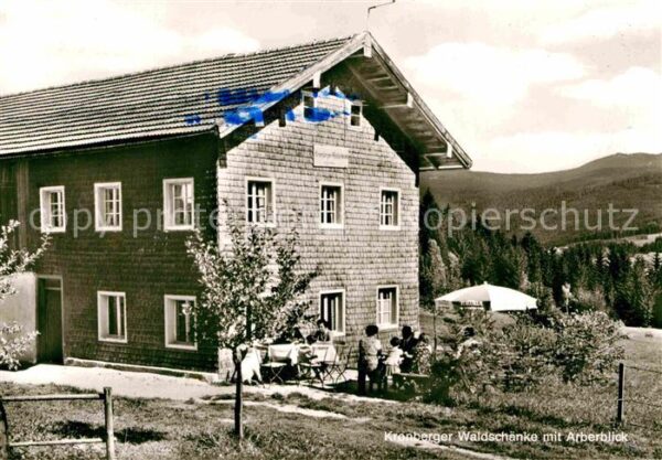 Bodenmais Kronberger Waldschänke mit Arberblick