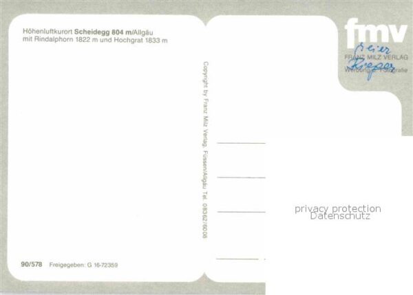 Scheidegg Allgaeu Fliegeraufnahme mit Rindalphorn und Hoc – Bild 2
