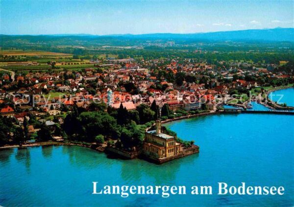 Langenargen Bodensee Fliegeraufnahme mit Schloß Montfort