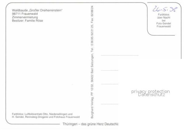 Frauenwald Thueringen Waldbaude Großer Dreiherrenstein – Bild 2