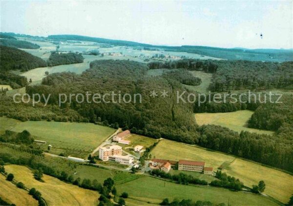 Neukirchen Knuellgebirge Fliegeraufnahme Waldsanatorium Urbachta