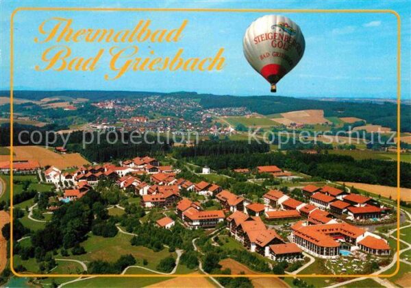 Bad Griesbach Rottal Fliegeraufnahme mit Gasballon Dreiquell