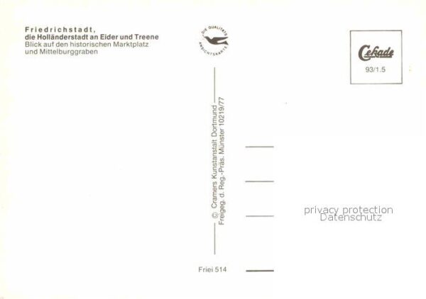 Friedrichstadt Eider Fliegeraufnahme Marktplatz mit Mittelbu – Bild 2