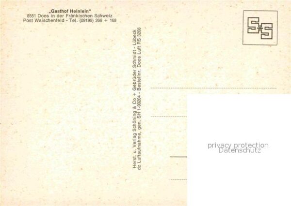 Waischenfeld Fliegeraufnahme Gasthof Heinlein – Bild 2